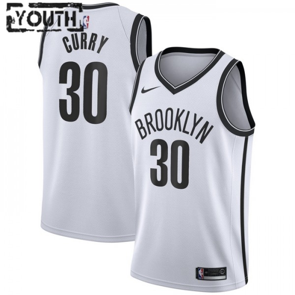 Brooklyn Nets Trikot Seth Curry 30 Nike 2022-23 Association Edition Weiß Swingman - Kinder